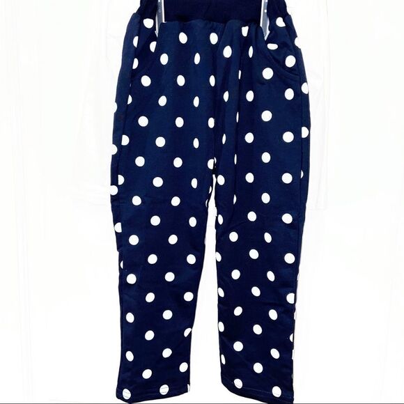 NWT MINNIE MOUSE OUTFIT NAVY AND WHITE PANTS SET - Picture 9 of 14